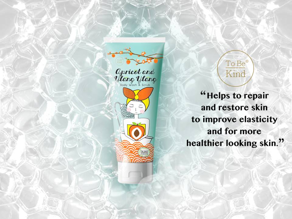 To Be Kind Apricot & Ylang Ylang Body Wash&Scrub 200ml