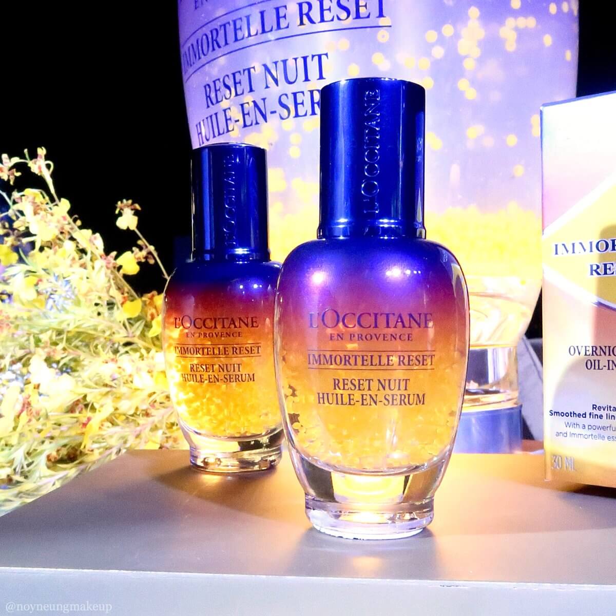 L'occitane , Immortelle Reset Overnight Reset Oil-In-Serum , เซรั่มเนื้ออยล์ , ช่วยชะลอริ้วรอย , ผิวกระจ่างใส , ผิวเนียนนุ่ม