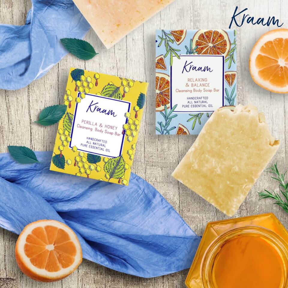 Kraam,สบู่ Kraam,Kraam Relaxing & Balance Cleansing Body Soap Bar,Relaxing & Balance Cleansing Body Soap Bar 100g,Kraam Relaxing & Balance Cleansing Body Soap Bar ราคา,รีวิว Kraam Relaxing & Balance Cleansing Body Soap Bar,Kraam Relaxing & Balance Cleansing Body Soap Bar ดีไหม,