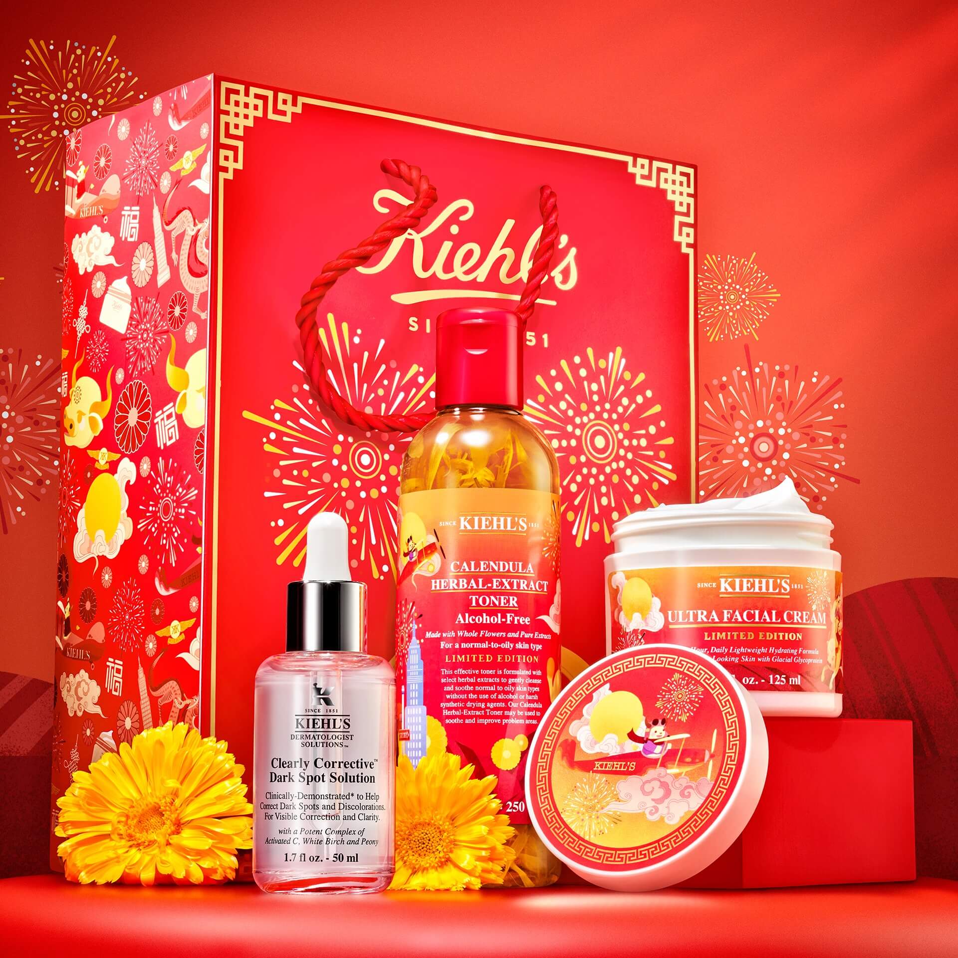 Kiehl's Calendula Herbal Extract Toner Lunar New Year Limited Edition 2021 ตรุษจีนปีนี้ มาบำรุงผิวให้ปัง รับอั่งเปากับคีลส์กับ โทนเนอร์ยอดขายอันดับ 1 สูตรไร้แอลกอฮอล์ ปรับสภาพผิวอย่างอ่อนโยน และปลอบประโลมผิวให้พร้อมรับการบำรุง