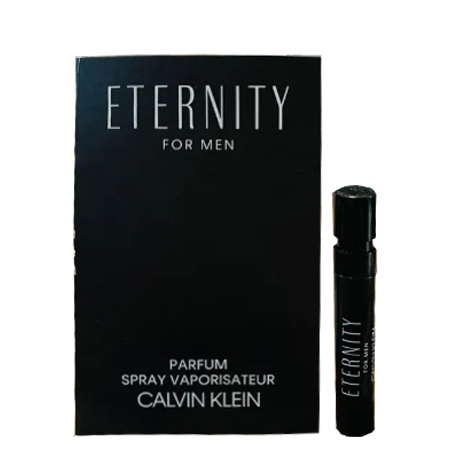 CK Eternity For Men Parfum 1.2 ml กลิ่นเข้มข้นสำหรับผู้ชาย การตีความความเป็นนิรันดร์ที่แข็งแกร่งและยั่งยืน