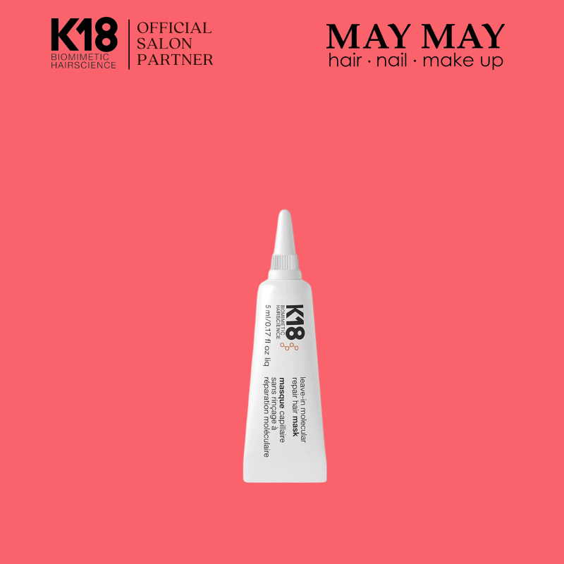 K18 Hair Leave-In Molecular Repair Hair Mask 5 ml , K18 Hair ,มาส์กทรีทเม้นต์ ,  HeadroomHair , K18Peptide #HairCare , StrongerHair ,SalonTreatment ,HairTransformation , HealthyHair”