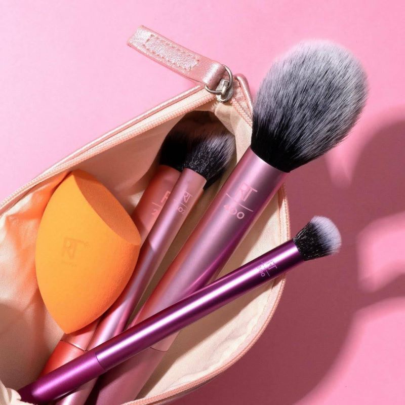 Real Techniques Everyday Essentials Makeup Brush Set 5 Items , แปรง Real Techniques, ฟองน้ำ Real Techniques , แปรงแต่งหน้า , เซทแปรงแต่งหน้า 